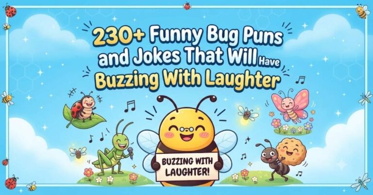 230+ Funny Bug Puns and Jokes That Will Have You Buzzing With Laughter 