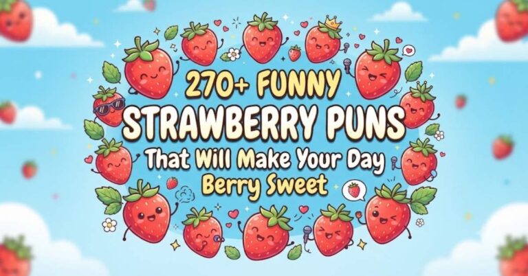 270+ Funny Strawberry Puns That Will Make Your Day Berry Sweet
