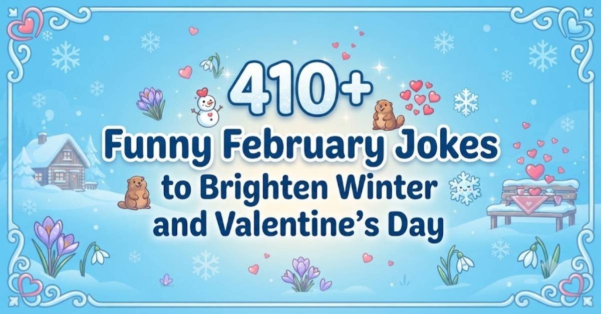 410+ Funny February Jokes to Brighten Winter and Valentine’s Day 