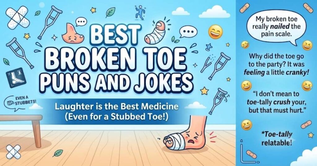Best Broken Toe Puns and Jokes