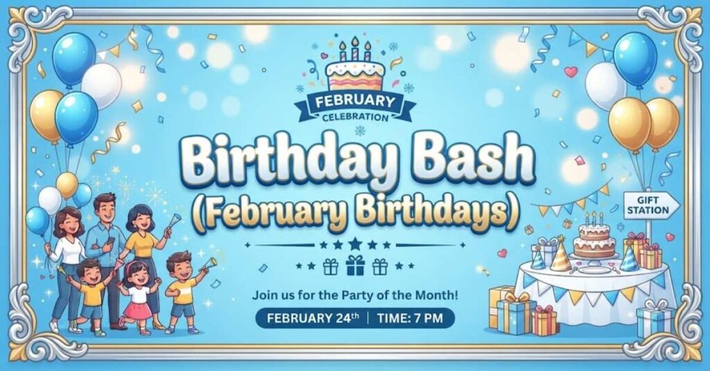 Birthday Bash (February Birthdays)
