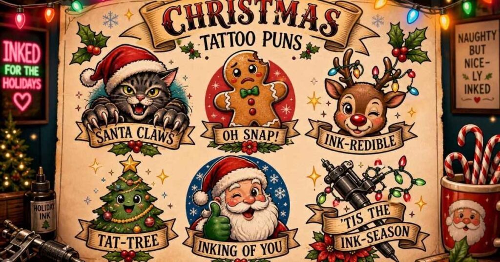 Christmas Tattoo Puns