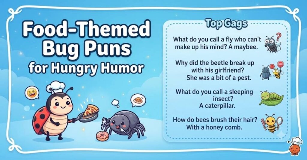 Food-Themed Bug Puns for Hungry Humor