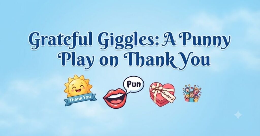 Grateful Giggles: A Punny Play on Thank You