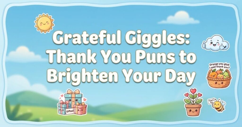 Grateful Giggles: Thank You Puns to Brighten Your Day
