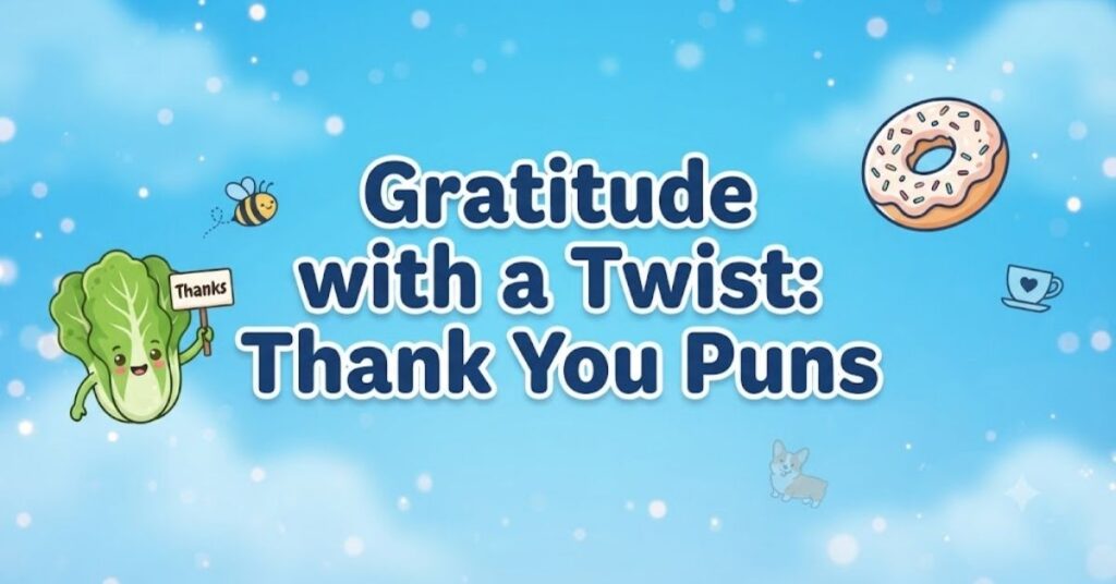 Gratitude with a Twist: Thank You Puns