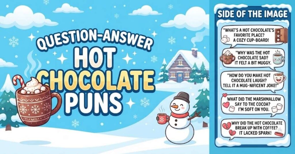 Question-Answer Hot Chocolate Puns