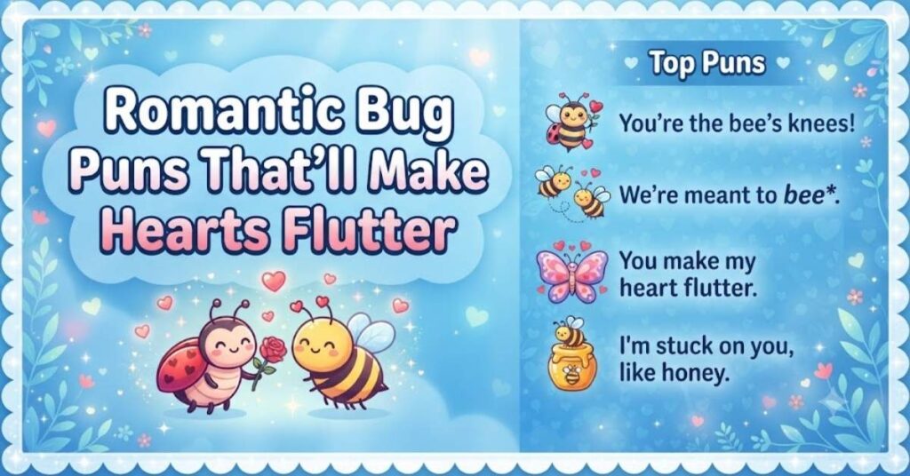 Romantic Bug Puns That’ll Make Hearts Flutter