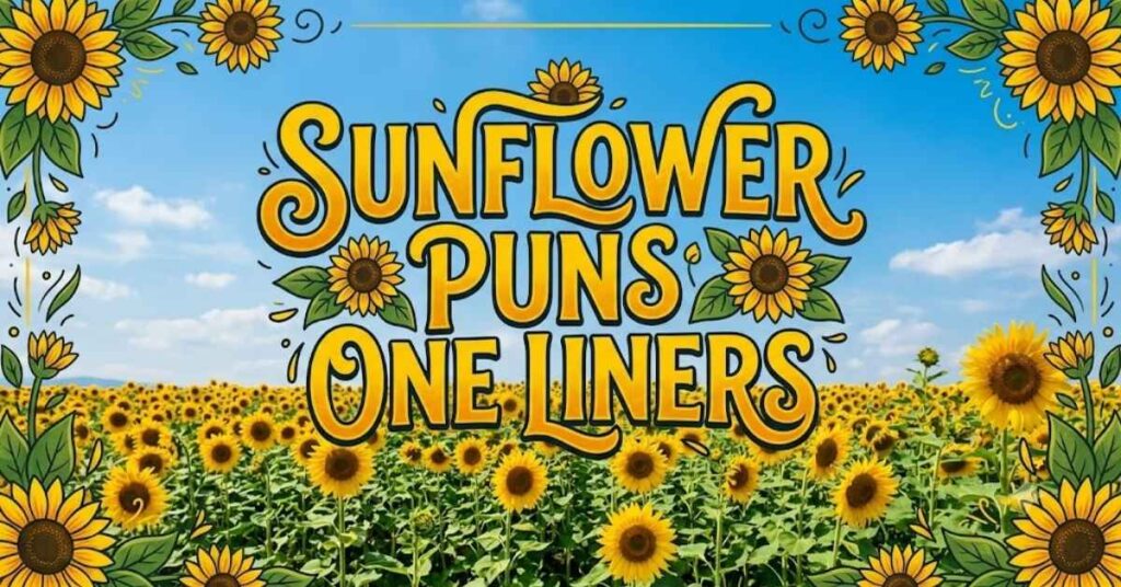 Sunflower Puns One Liners