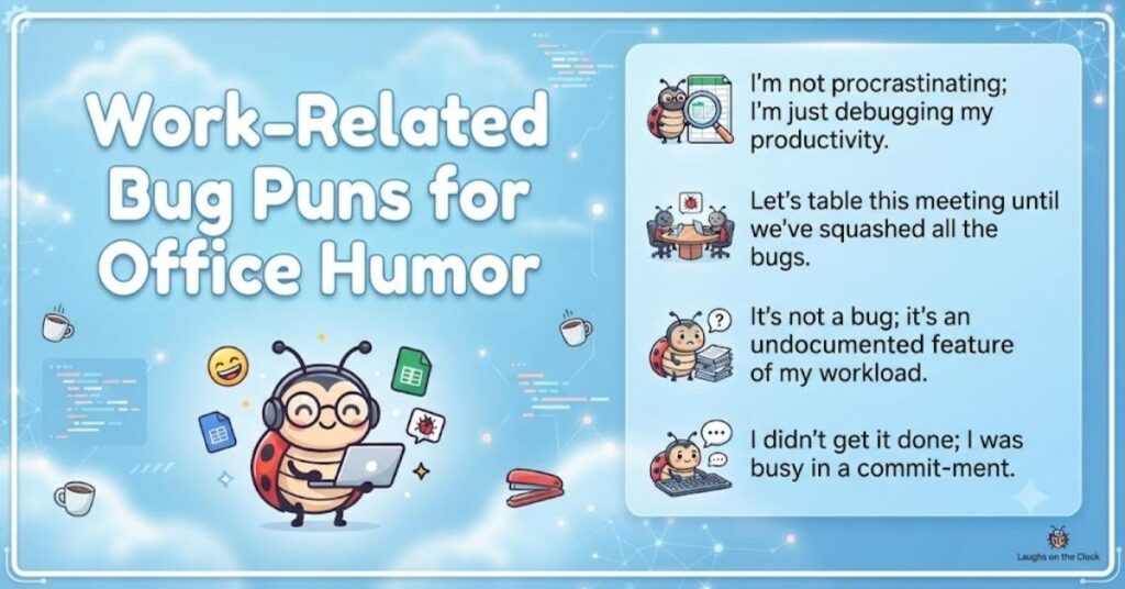 Work-Related Bug Puns for Office Humor